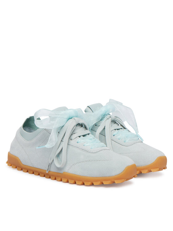 Calvin Klein Calvin Klein Сникърси Low Profile Run Mg Sue Db Laces HW0HW03150 Светлосин