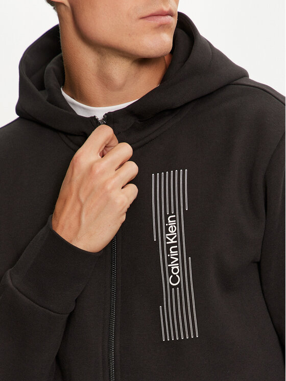 Calvin Klein Calvin Klein Μπλούζα Horizontal Logo K10K113550 Μαύρο Regular Fit