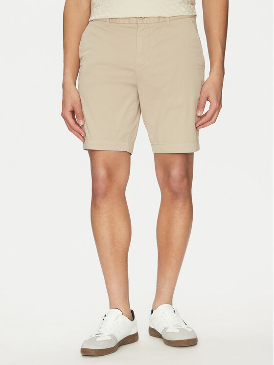 BOSS BOSS Šortky z materiálu H-Slice 50540743 Béžová Regular Fit