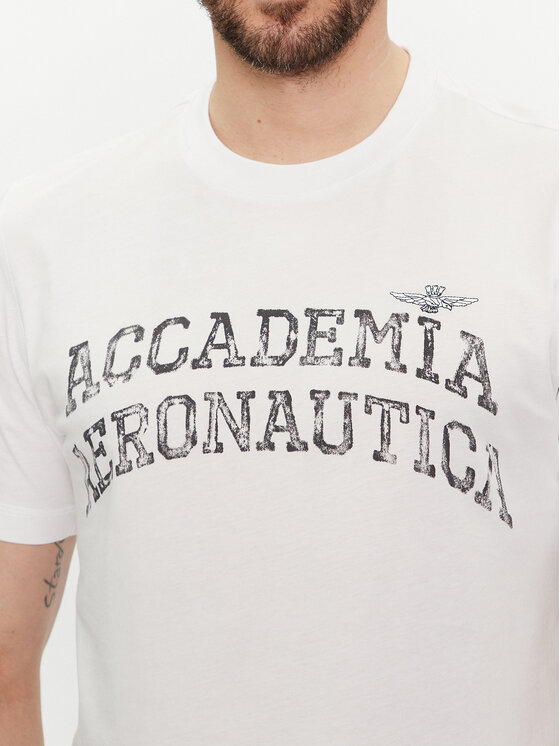 Aeronautica Militare Aeronautica Militare Marškinėliai 241TS2203J629 Balta Regular Fit