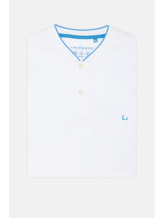 Lancerto Lancerto Polo Robbie PO073124000011 Biały Regular Fit