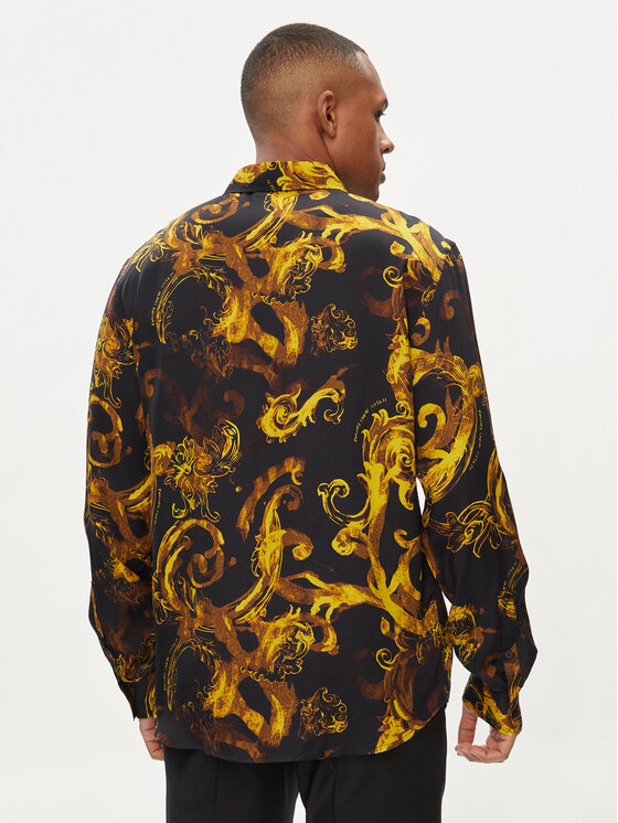 Versace Jeans Couture Versace Jeans Couture Риза 76GAL2R0 Черен Regular Fit