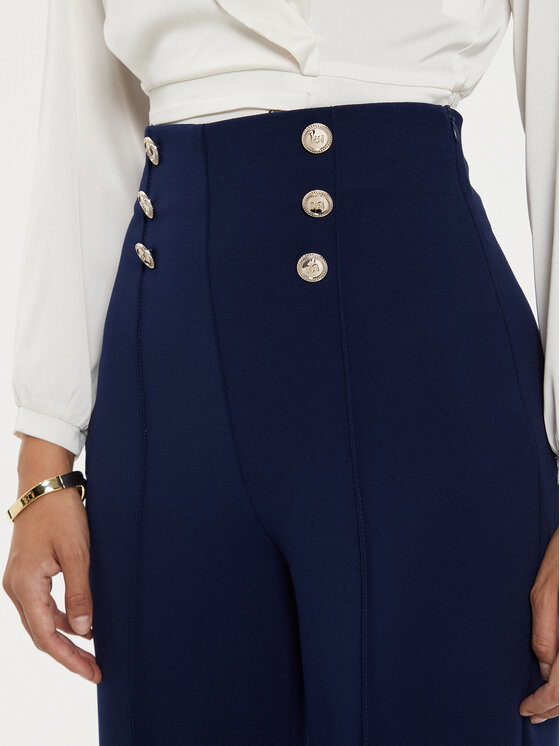 Rinascimento Rinascimento Pantaloni di tessuto CFC0019595002 Blu scuro Regular Fit