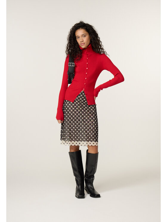 Fabienne Chapot Fabienne Chapot Kardigan 6984-1851-175 Czerwony Regular Fit