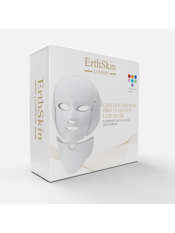 Erthskin London Erthskin London 7-kolorowa maska LED na twarz i szyję – edycja limitowana Maska LED