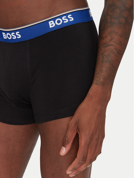 BOSS BOSS Bokserių komplektas Trunk 3P Power 50531684 Juoda