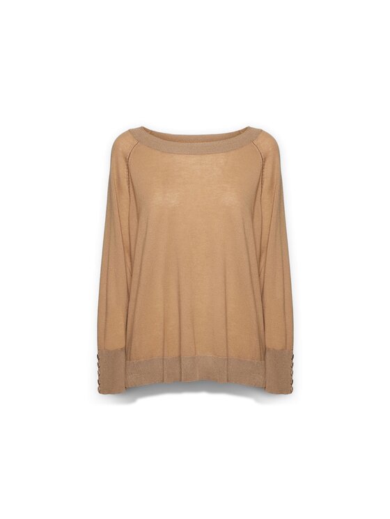 Elena Mirò Elena Mirò Maglione M477Z000610N012 Crema Boxy Fit