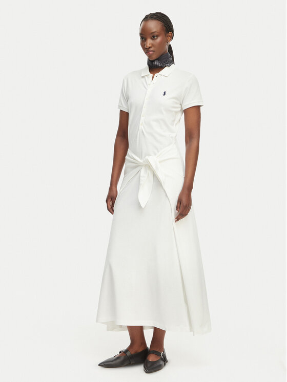 Polo Ralph Lauren Polo Ralph Lauren Rochie de zi 211A12906001 Alb Regular Fit