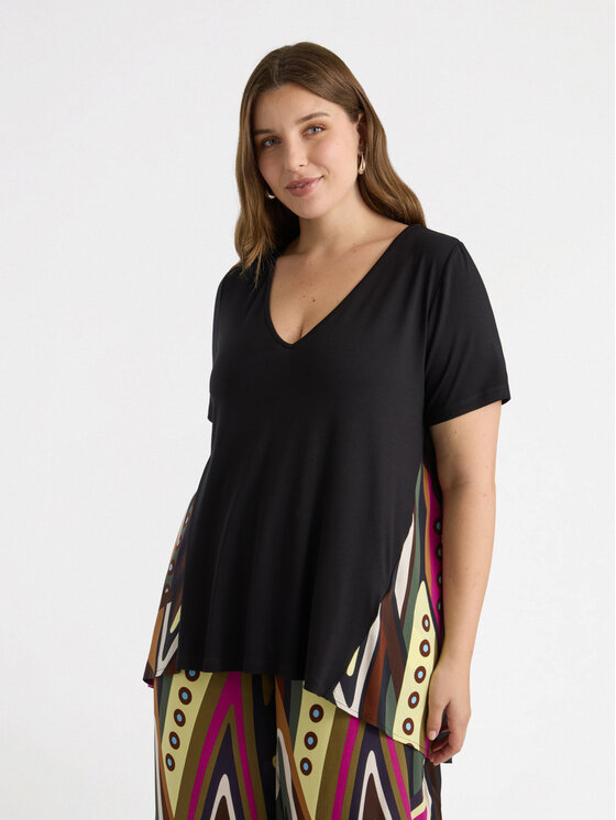 Fiorella Rubino Fiorella Rubino T-shirt G00WL008790N0Z2 Nero Over Fit