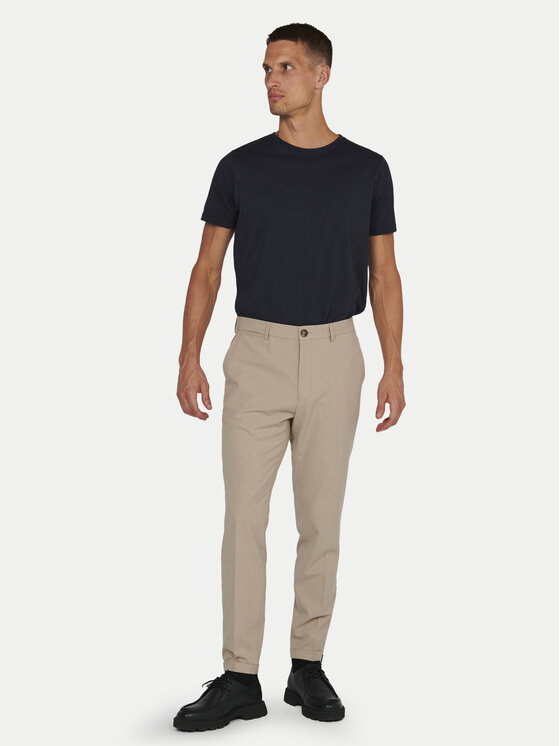 Matinique Matinique Текстилни панталони 30205157 Бежов Slim Leg