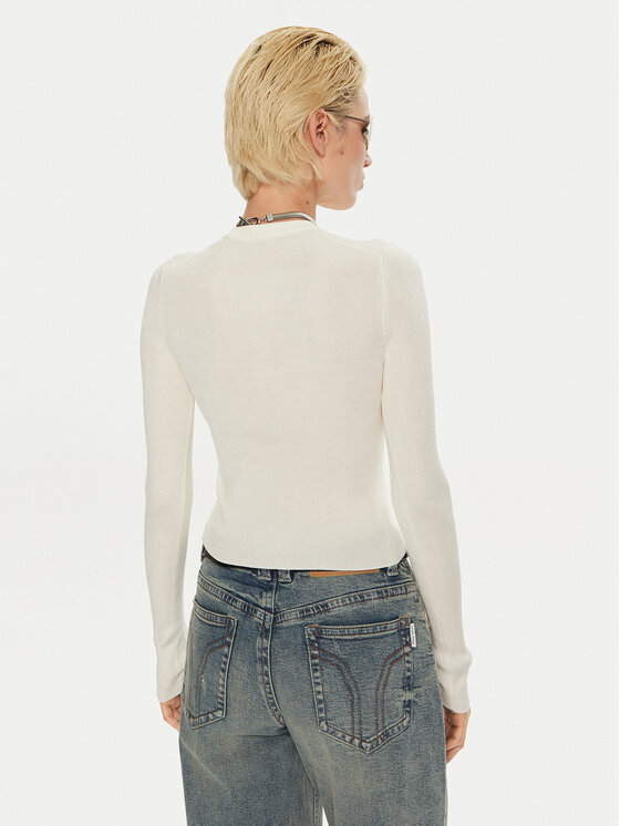 Miss Sixty Miss Sixty Džemper 6L4RJ4340000 Écru Slim Fit