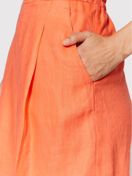 United Colors Of Benetton United Colors Of Benetton Kratke hlače iz tkanine 4AGHD900D Oranžna Relaxed Fit