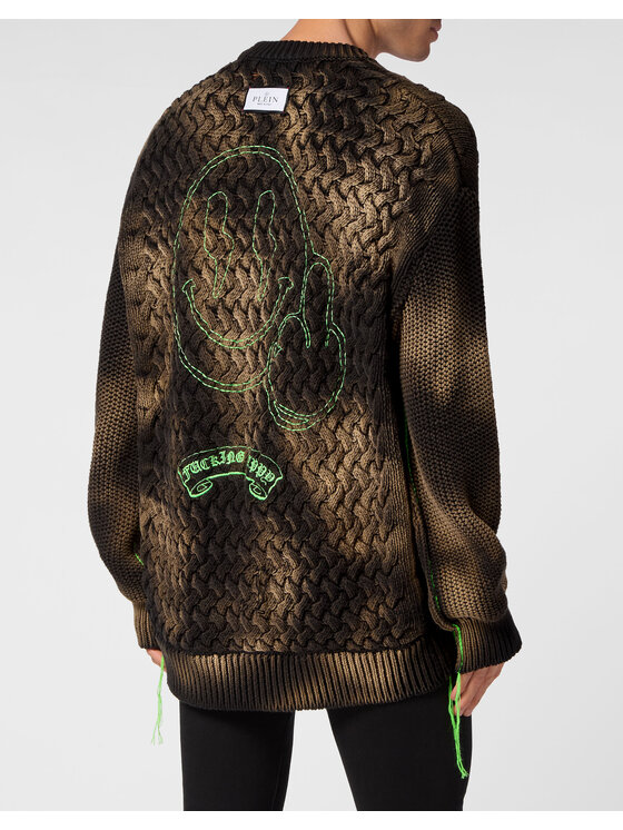 PHILIPP PLEIN PHILIPP PLEIN S dlhými rukávmi 19179 Čierna Regular Fit