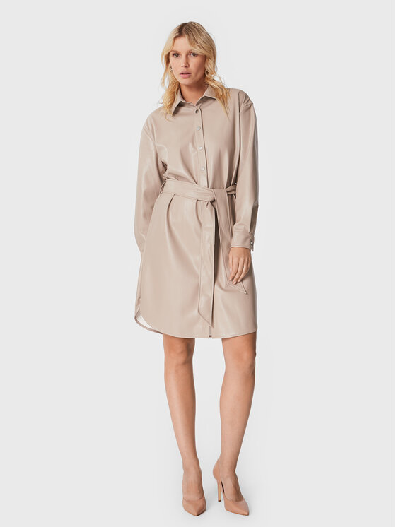 Vestito in similpelle W3RK55 WF8Q0 Grigio Regular