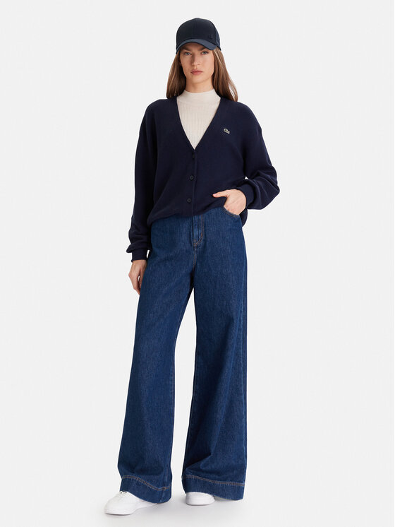 Lacoste Lacoste Kardiganas AF4143 Tamsiai mėlyna Regular Fit
