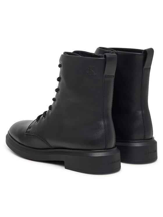 Calvin Klein Calvin Klein Trzewiki Sporty Boot Lace Up Lth HW0HW03188 Czarny