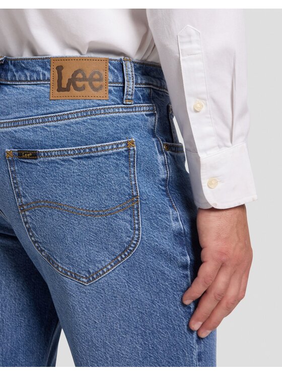 Lee Lee Jeansy WEST Niebieski Straight Leg