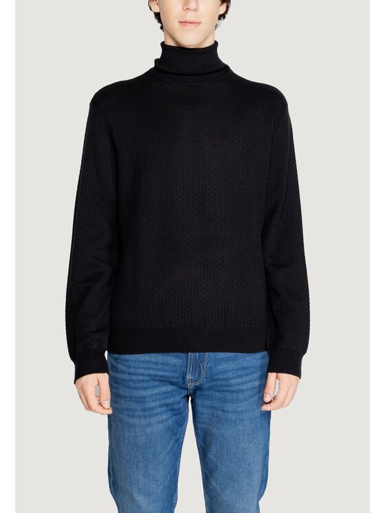 Armani Exchange Armani Exchange Sweter MAGLIA Czarny Regular Fit