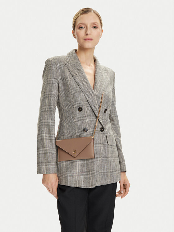 PINKO PINKO Geantă Flat Purse Mini AI 25-26 PCPL 105347 A0F1 Maro
