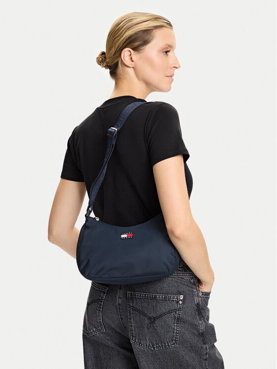 Tommy Jeans Tommy Jeans Дамска чанта Tjw Ess Daily Shoulder Bag AW0AW17888 Тъмносин