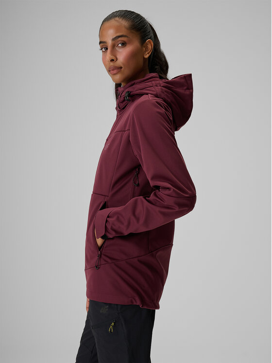 4F 4F Kurtka outdoor TACTICAL LINE Bordowy Regular Fit