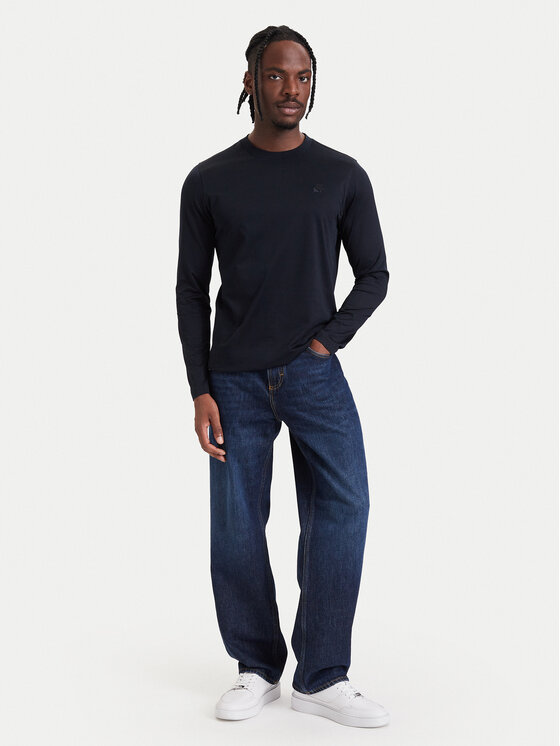 KARL LAGERFELD KARL LAGERFELD Longsleeve 755002 564200 Granatowy Regular Fit