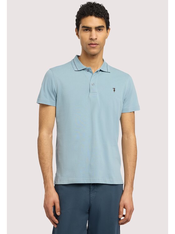 Trussardi Trussardi T-shirt G5018000129N024 Turchese Regular Fit