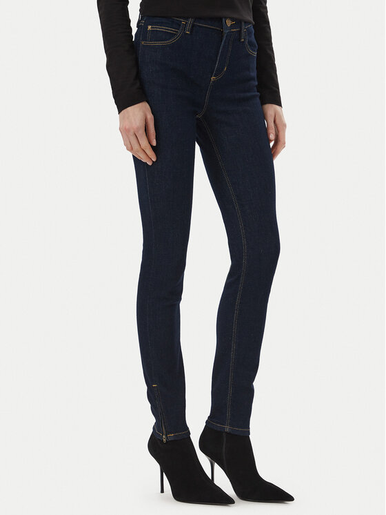 Guess Džinsi W6BAJS D2305 Tumši zils Skinny Fit