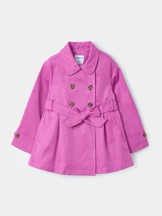 Mayoral Mayoral Tenchcoat 3413 Rosa Regular Fit