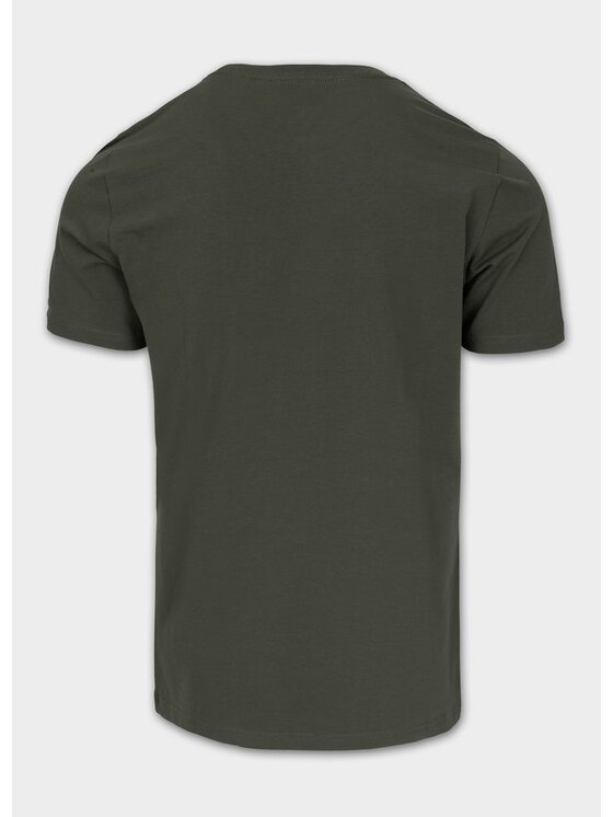 PITBULL PITBULL T-Shirt MINIMAL Zielony Regular Fit