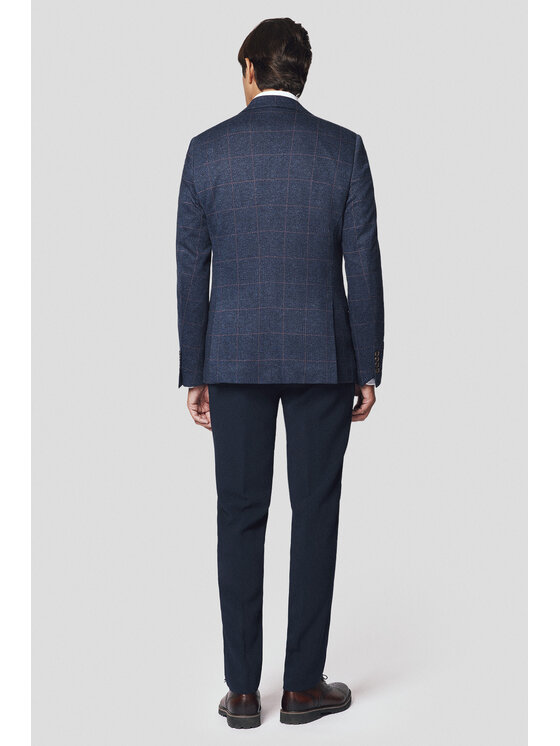 Lancerto Lancerto Marynarka Ferrara MA131224000012 Granatowy Slim Fit
