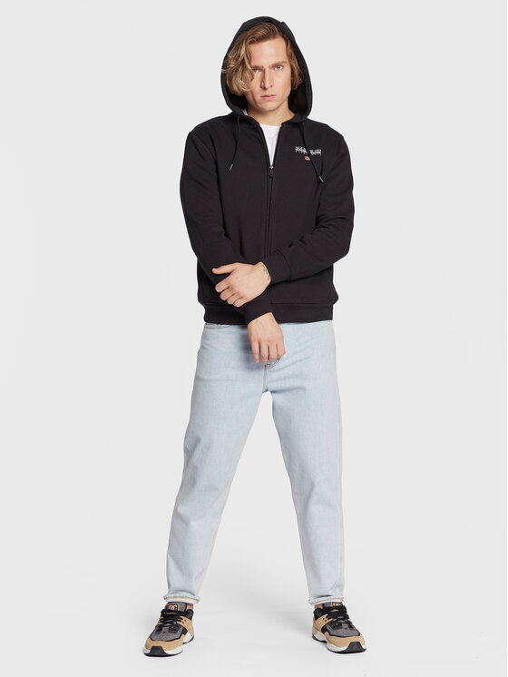 Napapijri Napapijri Majica dugih rukava B-Ayas NP0A4GJB Crna Regular Fit