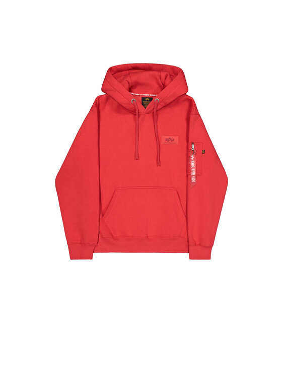 Alpha Industries Alpha Industries Bluza Back Print Hoodie Czerwony Regular Fit