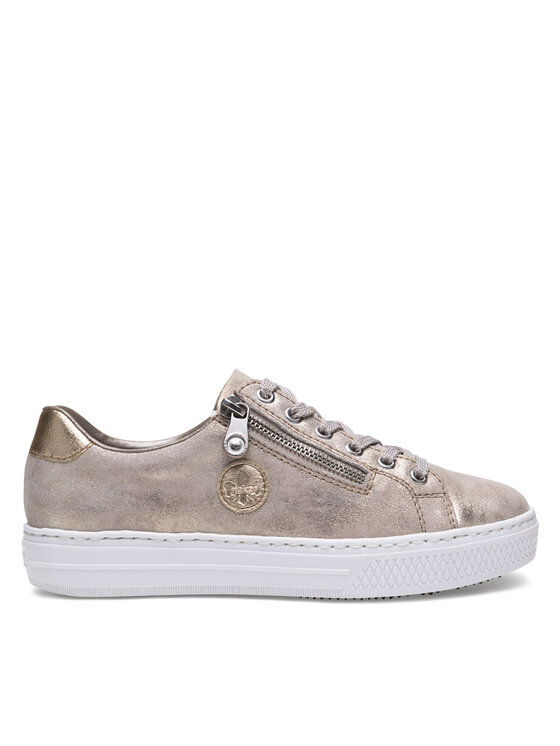Damskie Sneakersy Rieker, Rozmiar 37, Złote, L59L8-62