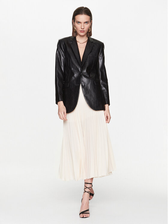Patrizia Pepe Patrizia Pepe Rakott szoknya 8G0324/AD08-B753 Ekru Regular Fit