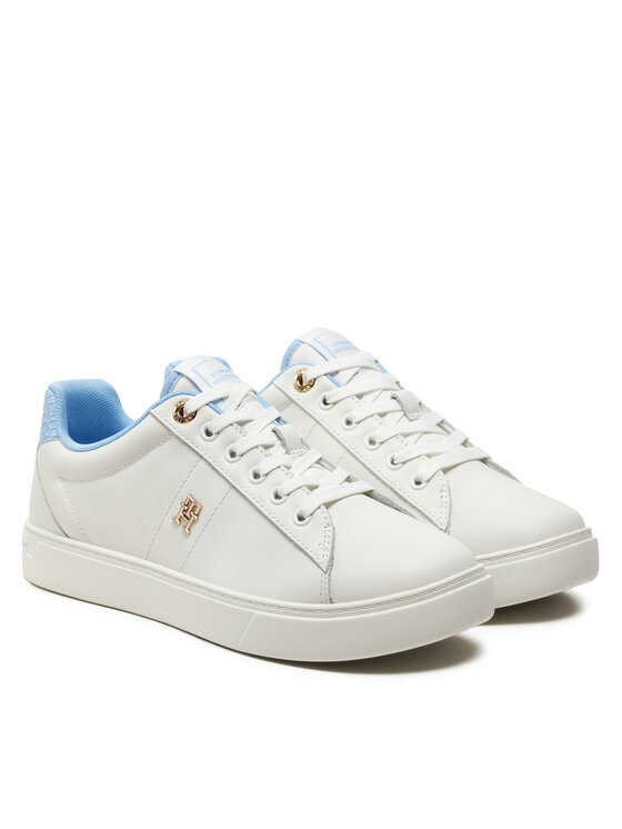 Tommy Hilfiger Tommy Hilfiger Sneakersy Elevated Essent Sneaker Monogram FW0FW07999 Écru
