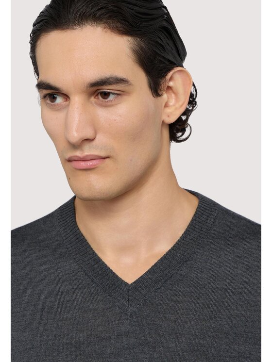 Trussardi Trussardi Cardigan M0228000024N013 Grigio Regular Fit