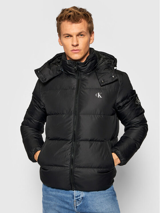 Calvin Klein Jeans Pehelykabát J30J318412 Fekete Regular Fit • Modivo.hu