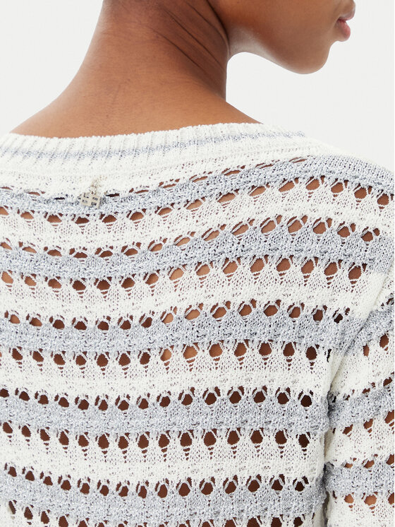 ARTIGLI ARTIGLI Sweter ACMA001895 260 Biały Regular Fit