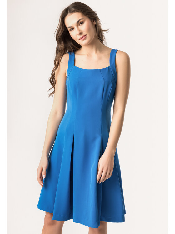 QUIOSQUE QUIOSQUE Každodenné šaty BANAN DRESS Modrá Regular Fit