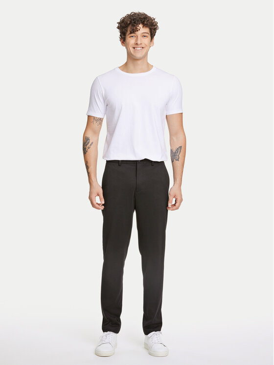 Lindbergh Lindbergh Chino hlače 30-006052 Črna Slim Fit
