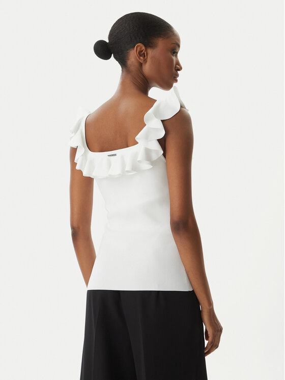 MICHAEL Michael Kors MICHAEL Michael Kors Särkpluus MS661G033D Valge Slim Fit