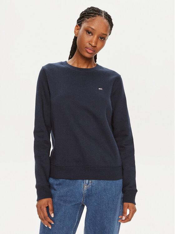 Tommy Jeans Tommy Jeans Pulóver Flag DW0DW19726 Sötétkék Regular Fit