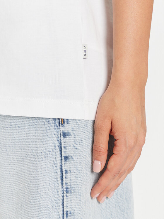 Guess Jeans Guess Jeans Тишърт M5BI78 K8FQ4 Бял Regular Fit