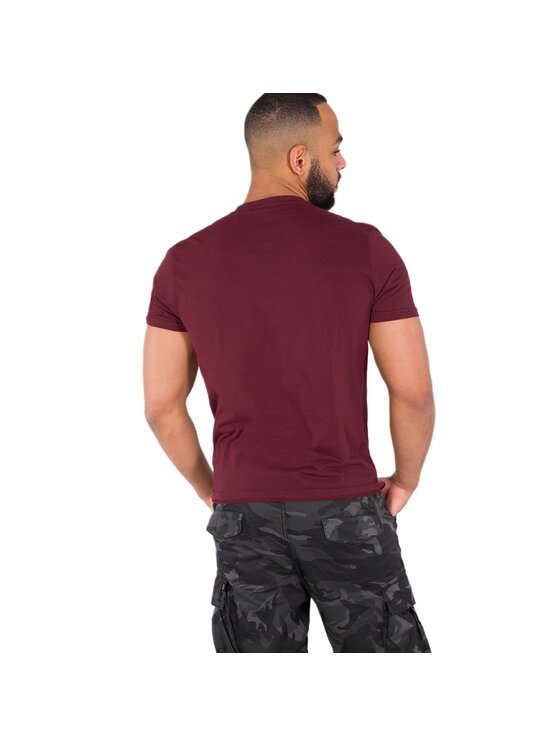 Alpha Industries Alpha Industries T-Shirt AI.188505-184 Bordowy Basic Fit