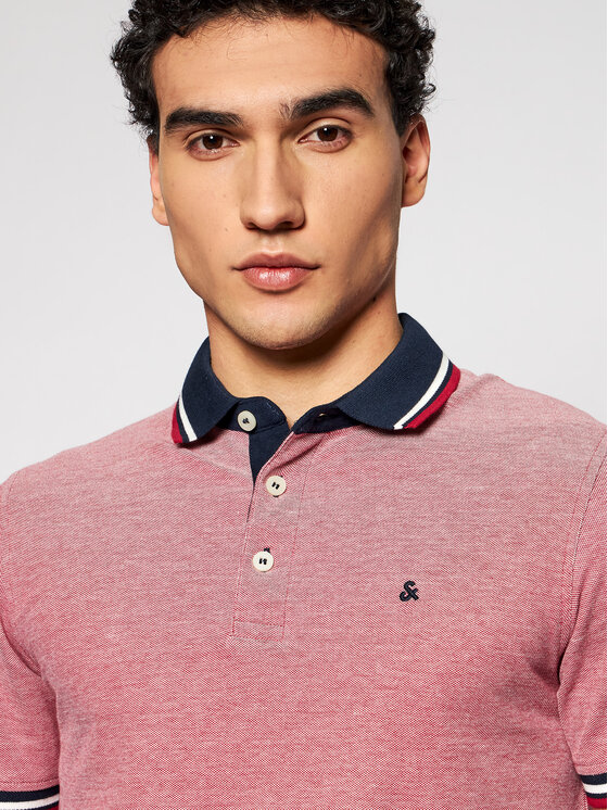 Jack&Jones Jack&Jones Polo Paulos 12136668 Crvena Slim Fit