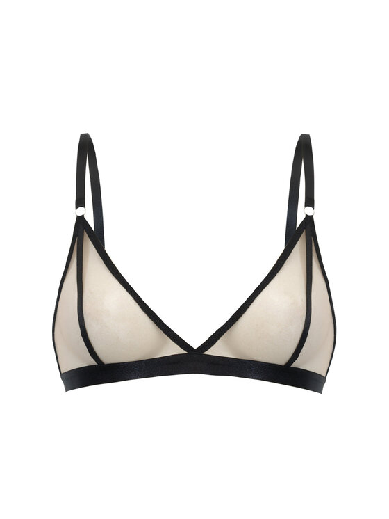 Love and Hate Love and Hate Podprsenka Bralette Clara Nude Průhledná