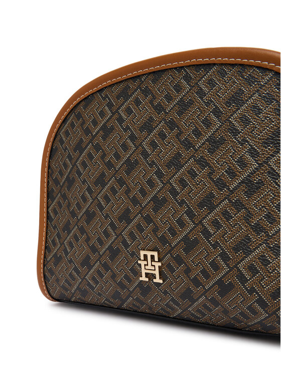 Tommy Hilfiger Tommy Hilfiger Несесер Th Icon Washbag Mono Print AW0AW18927 Черен