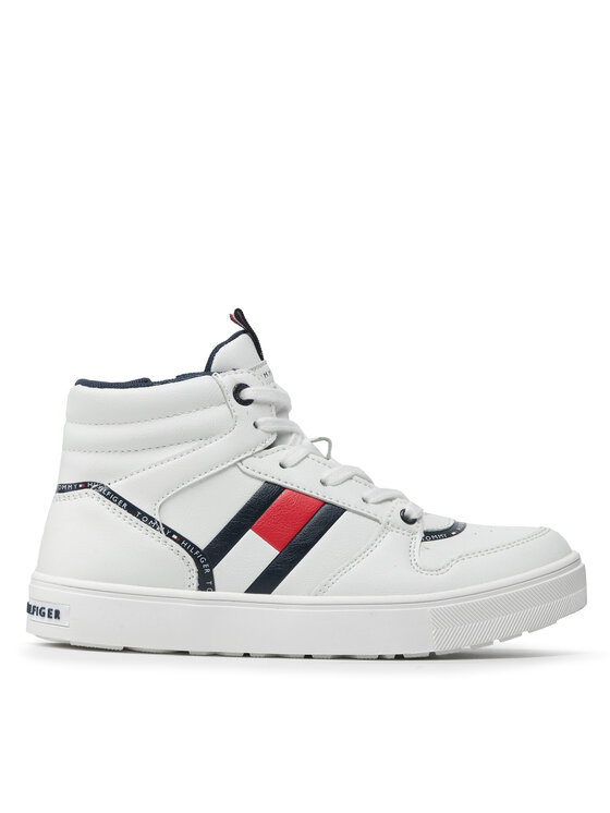 tommy hilfiger white high tops