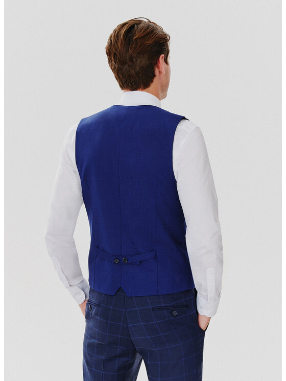 Pako Lorente Pako Lorente Kamizelka P24WP-8X-004 Granatowy Slim Fit